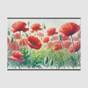 Papier Mousseline decoupage, serviettes à pavot de découpage