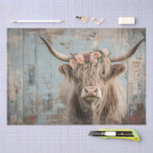 Papier Mousseline Découpage Shaggy Highland Peach Flower (Artisanat)