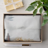 Papier Mousseline Découpage Silhouette Cerf Double exposition Faune (Cadeau)