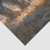 Papier Mousseline Decoupage Skeleton Cowboy Fur Feather Funk Band (Détail)