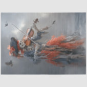 Papier Mousseline Decoupage Skeleton Eerie Meets Pirate Charm  (Recto)