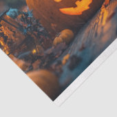 Papier Mousseline Découpage Skeleton Famille Halloween (Détail)