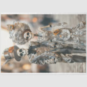 Papier Mousseline Découpage Skeleton marié Couple (Recto)