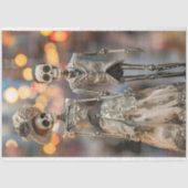 Papier Mousseline Découpage Skeleton marié Couple (Recto)