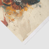 Papier Mousseline Découpage Skeleton Party Couple (Détail)