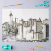 Papier Mousseline Découpage Skyline de New York (Artisanat)