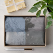 Papier Mousseline Decoupage Snow Church Red Truck Runner Sleds (Cadeau)