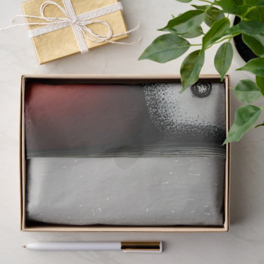 Papier Mousseline Decoupage Snowman Pair Red Hats Scarves (Cadeau)