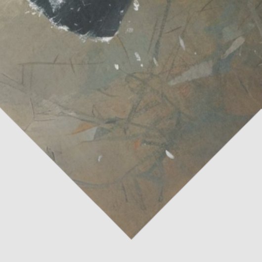 Papier Mousseline Découpage Snowman & Reindeer Snowy Wolands (Détail)