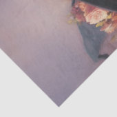 Papier Mousseline Decoupage Soeurs de squelette en fleurs roses (Détail)