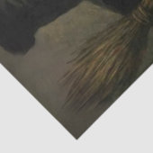 Papier Mousseline Découpage Sorcière narly et son chat noir (Détail)