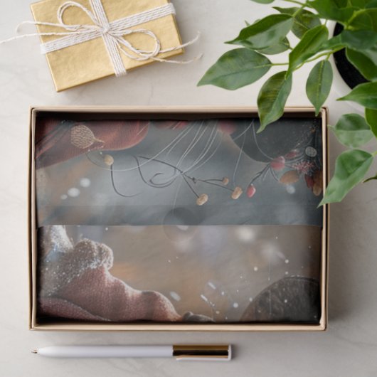 Papier Mousseline Découpage Souris de Noël Whimsical (Cadeau)