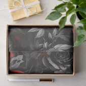 Papier Mousseline Découpage Squelette argenté gothique Skeleton (Cadeau)