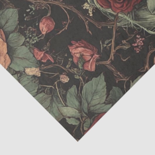 Papier Mousseline Découpage Squelette gothique Renouveau Vow (Détail)