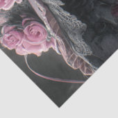 Papier Mousseline Découpage squelette gothique victorien (Détail)