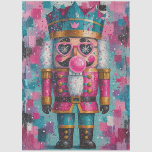 Papier Mousseline Decoupage Starlight Sass Whimsical Nutcracker  (Recto)