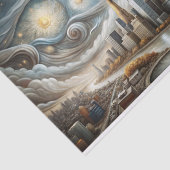 Papier Mousseline Découpage Starry Manhattan (Détail)