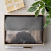 Papier Mousseline Découpage Steampunk Black Standard Poodle Max (Cadeau)