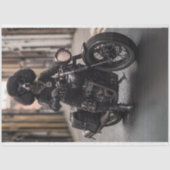 Papier Mousseline Découpage Steampunk Black Standard Poodle Max (Recto)