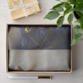 Papier Mousseline Découpage Steampunk Blue Azure (Cadeau)