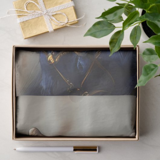 Papier Mousseline Découpage Steampunk Blue Azure (Cadeau)