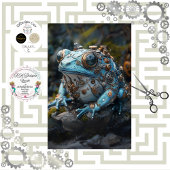 Papier Mousseline Découpage Steampunk Blue Frog
