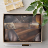 Papier Mousseline Découpage - Steampunk bulldog et bière - (Cadeau)