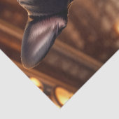 Papier Mousseline Découpage - Steampunk bulldog et bière - (Détail)