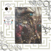Papier Mousseline Découpage Steampunk Cyborg pirate
