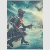 Papier Mousseline Découpage Steampunk Fantastique Messager d'Hiver