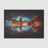 Papier Mousseline Découpage Steampunk Funky Giraffe Casquette Faux I (Recto)