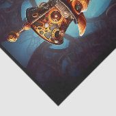 Papier Mousseline Découpage Steampunk Funky Giraffe Casquette Faux I (Détail)