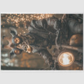 Papier Mousseline Découpage Steampunk Giraffe (Recto)