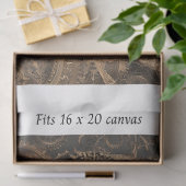 Papier Mousseline Decoupage Steampunk Gothic Skleton 16x20 Canvas (Cadeau)