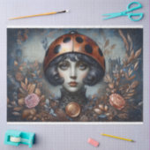 Papier Mousseline Découpage Steampunk Gothique LadyBug (Artisanat)