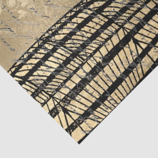 Papier Mousseline Découpage steampunk Hindenburg (Détail)