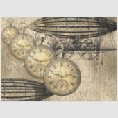 Papier Mousseline Découpage steampunk Hindenburg (Recto)