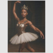 Papier Mousseline Découpage Steampunk Royal Ballerina Élégant (Recto)