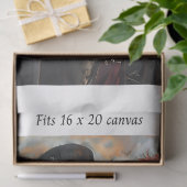 Papier Mousseline Decoupage Steampunk Skeleton Couple 16x20 Canvas (Cadeau)