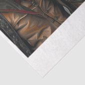 Papier Mousseline Decoupage Steampunk Skeleton Duo 11x14 Canvas (Détail)