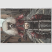 Papier Mousseline Découpage Steampunk Standard PoodBiker (Recto)