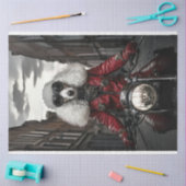 Papier Mousseline Découpage Steampunk Standard Poodle Motorcycle (Artisanat)