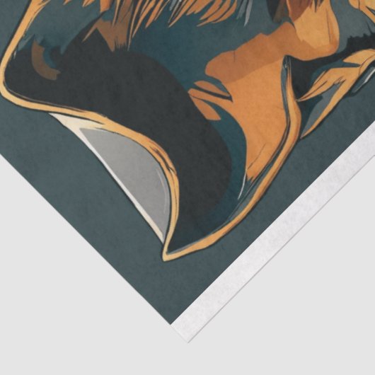 Papier Mousseline Découpage Steampunk Steal Chien (Détail)