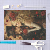 Papier Mousseline Découpage Steampunk Valentine Romantic Couple (Artisanat)