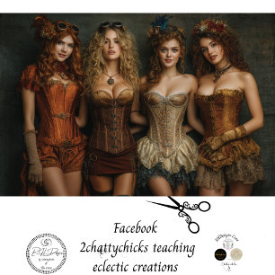 Papier Mousseline Découpage Steampunk Victorian Fashion Femmes Corse