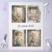 Papier Mousseline Decoupage Storybook Papers For 8 x 10 Canvas (Artisanat)