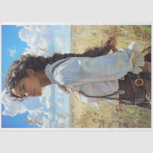 Papier Mousseline Découpage Sunlit Prairie Dreamer (Recto)