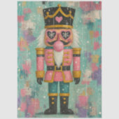 Papier Mousseline Decoupage Sweetheart Nutcracker Bubblegum Blush  (Recto)