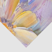 Papier Mousseline Découpage Tableau Vibrant Fleurs Faisy (Détail)