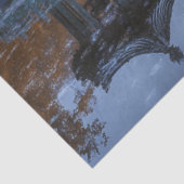 Papier Mousseline Découpage temple du pavillon de jardin chinois Whi (Détail)